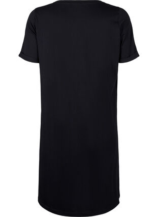 Zizzi Puuvillainen t-paitamekko, Black, Packshot image number 1