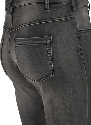 Zizzi Kapeat normaalivyötäröiset Emily-farkut, Dark Grey Denim, Packshot image number 3