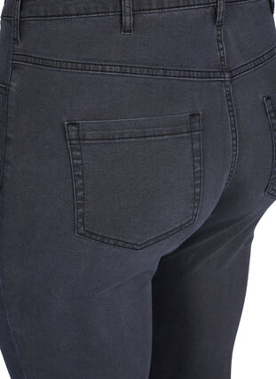 Zizzi Korkeavyötäröiset super slim Amy-farkut, Grey Denim, Packshot image number 3