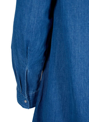 Zizzi Farkkumekko napeilla, Blue Denim, Packshot image number 3