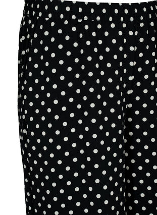 Zizzi Culottes-housut kuosilla, Black Dot, Packshot image number 2