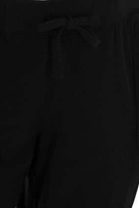 Zizzi Puuvillacaprit, Black, Packshot image number 3