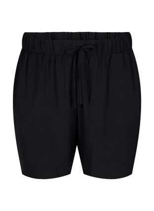 Zizzi Shortsit, joissa on taskut ja joustava vyötärönauha, Black, Packshot image number 0