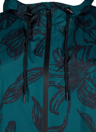 Zizzi Sadetakki kuviolla, Deep Teal Black, Packshot image number 2