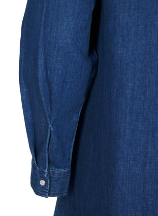 Zizzi Farkkumekko napeilla, Medium Blue Denim, Packshot image number 3