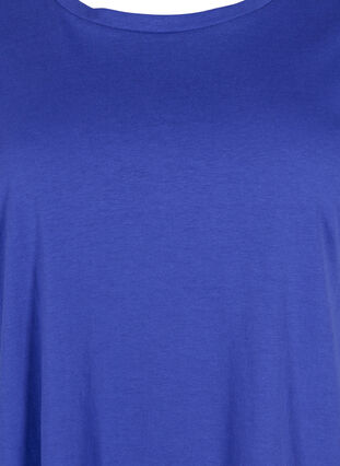Zizzi Lyhythihainen t-paita puuvillasekoitteesta, Royal Blue, Packshot image number 2