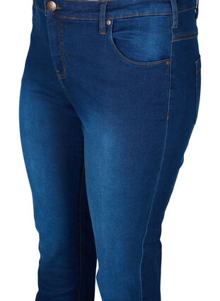 Zizzi Kapeat normaalivyötäröiset Emily-farkut, Blue Denim, Packshot image number 2