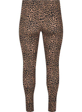 Zizzi Viskoosileggingsit leopardikuviolla, DARK LEO AOP, Packshot image number 1