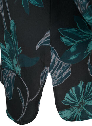 Zizzi FLASH – Kukallinen tunika pitkillä hihoilla, Black Scarab Flower, Packshot image number 3