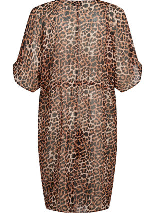 Zizzi Painokuvioitu rantakimono, Leopard, Packshot image number 1