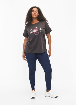 Zizzi FLASH – kuviollinen t-paita, Phantom, Model image number 2