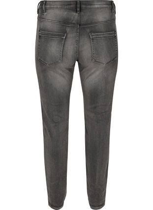 Zizzi Kapeat normaalivyötäröiset Emily-farkut, Dark Grey Denim, Packshot image number 1