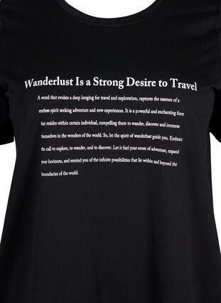 Zizzi FLASH – kuviollinen t-paita, Black Wanderlust, Packshot image number 2