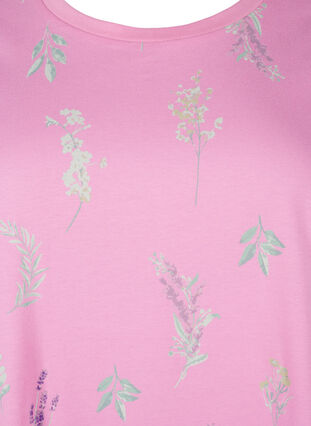 Zizzi Kukkakuvioitu T-paita luomupuuvillaa, Rosebloom W. Flower, Packshot image number 2