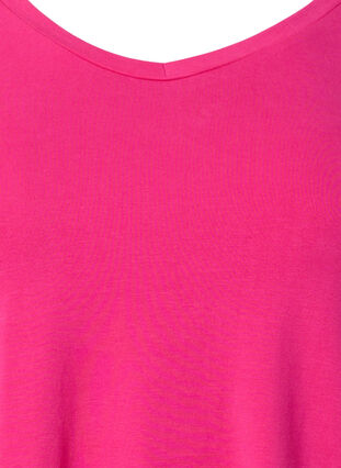 Zizzi Yksivärinen perus t-paita puuvillasta, Beetroot Purple, Packshot image number 2