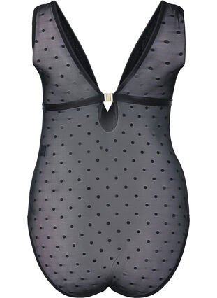 Zizzi Body pistemäisellä verkkokankaalla ja irrotettavilla toppauksilla, Black, Packshot image number 1