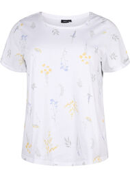 Kukkakuvioitu T-paita luomupuuvillaa, Bright W. AOP