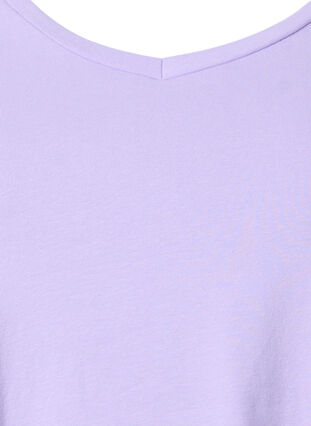 Zizzi Yksivärinen perus t-paita puuvillasta, Lavender, Packshot image number 2