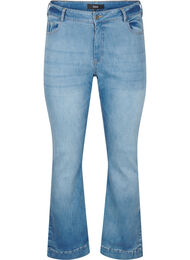 Bootcut -farkut halkiolla, Blue Denim