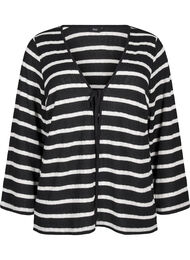 Neuletakki nauhoilla, Black White stripe