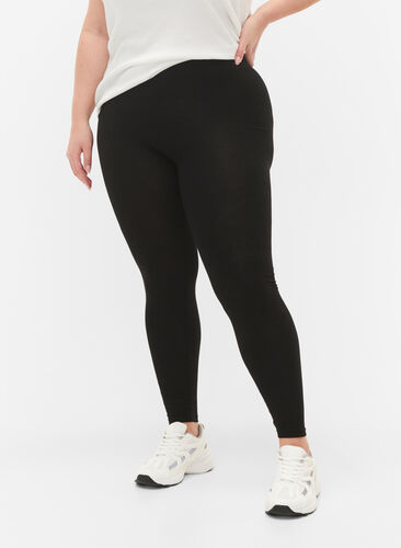 Zizzi Perusleggingssit viskoosista, Black, Model image number 0