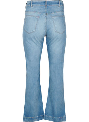 Zizzi Bootcut -farkut halkiolla, Blue Denim, Packshot image number 1