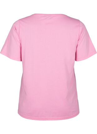 Zizzi FLASH - T-paita kuvalla, Begonia Pink, Packshot image number 1