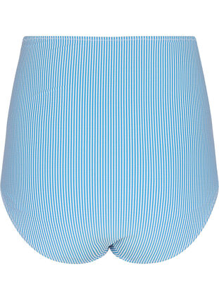 Zizzi Raidallinen bikinin alaosa, jossa on erittäin korkea vyötärö, BlueWhite Stripe AOP, Packshot image number 1