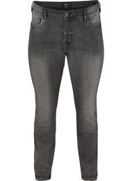 Kapeat normaalivyötäröiset Emily-farkut, Dark Grey Denim