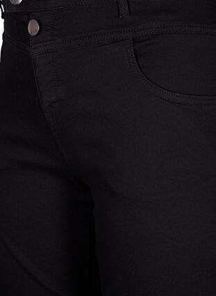 Zizzi Regular fit Gemma-farkut korkealla vyötäröllä, Black, Packshot image number 2
