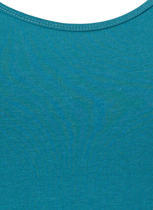 Zizzi Yksivärinen perustoppi puuvillasta, Brittany Blue, Packshot image number 2