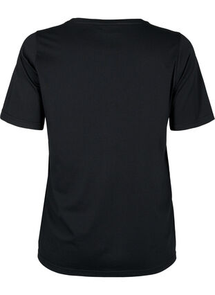 Zizzi FLASH – kuviollinen t-paita, Black Be Kind, Packshot image number 1