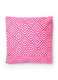 Tyynynpäällinen jacquard-kuosilla, Pink Comb
