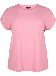 Meleerattu t-paita lyhyillä hihoilla, Strawberry Pink Mel.