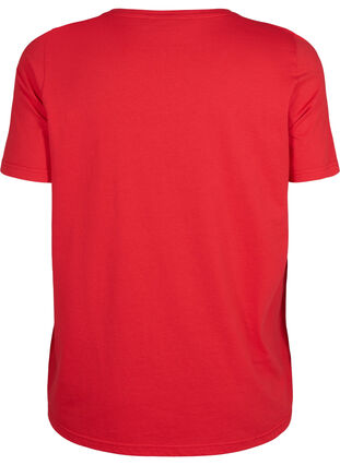 Zizzi FLASH – kuviollinen t-paita, High Risk Red Heart, Packshot image number 1