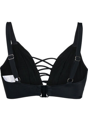 Zizzi Narukoristeinen bikiniyläosa, Black, Packshot image number 1