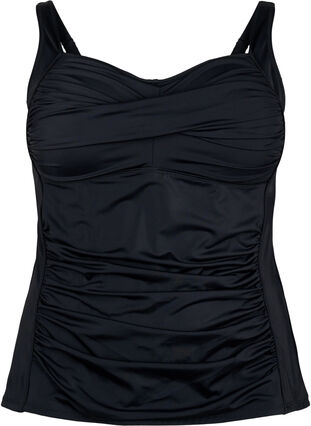 Zizzi Tankini laskoksilla, Black, Packshot image number 0