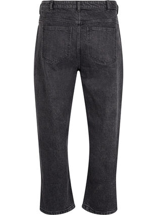 Zizzi Löysät farkut, joiden pituus on leikattu, Dark Grey Denim, Packshot image number 1