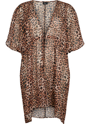 Zizzi Painokuvioitu rantakimono, Leopard, Packshot image number 0