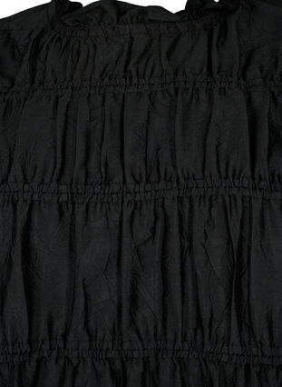 Zizzi Mekko röyhelöillä ja joustavilla leikkauslinjoilla, Black, Packshot image number 2