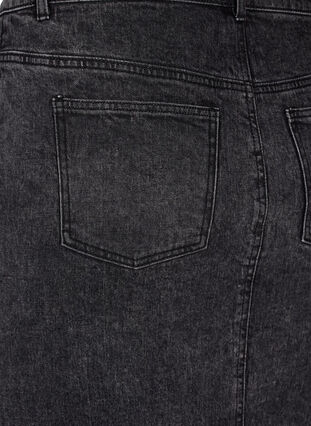 Zizzi Farkkuhame, jossa on etuhalkio, Dark Grey Denim, Packshot image number 3