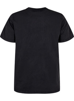 Zizzi Luomupuuvillainen T-paita kotka-kuviolla, Grey California, Packshot image number 1