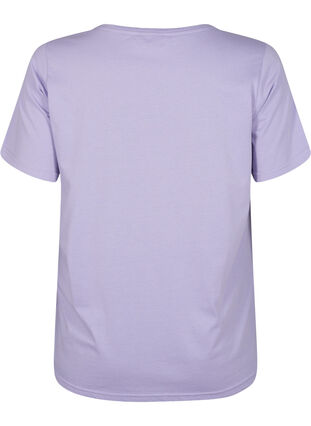 Zizzi FLASH - T-paita kuvalla, Lavender, Packshot image number 1