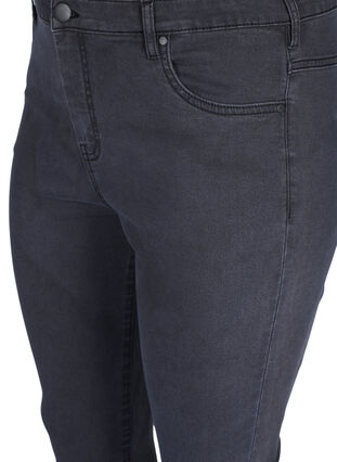 Zizzi Korkeavyötäröiset super slim Amy-farkut, Grey Denim, Packshot image number 2