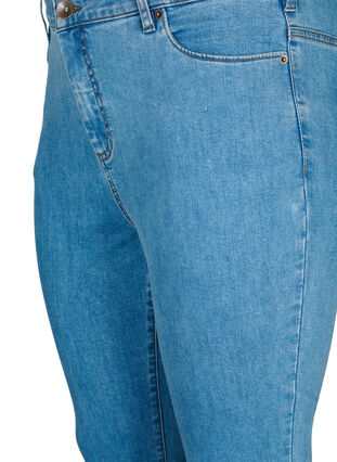 Zizzi Amy-farkut, joissa on korkea vyötärö ja hyvin kapea istuvuus, Light Blue, Packshot image number 2