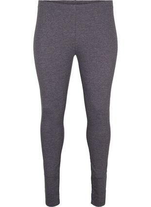 Zizzi Harmaat meleeratut leggingsit, Dark Grey Melange, Packshot image number 0