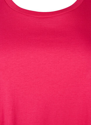 Zizzi Puuvillainen t-paitamekko, Bright Rose, Packshot image number 2