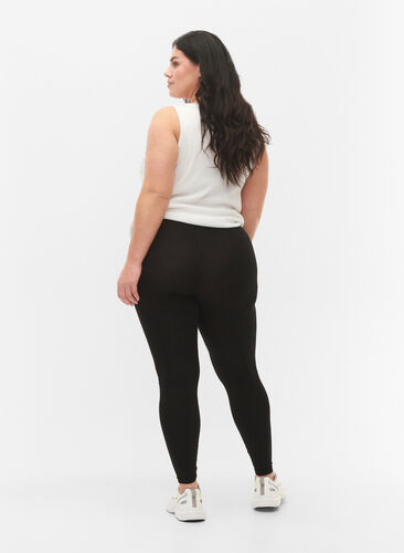 Zizzi Perusleggingssit viskoosista, Black, Model image number 1