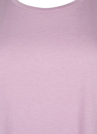 Zizzi Lyhythihainen t-paita puuvillasekoitteesta, Lavender Mist, Packshot image number 2