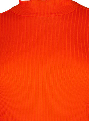 Zizzi Istuva viskoosipusero korkealla kaula-aukolla, Orange.com, Packshot image number 2